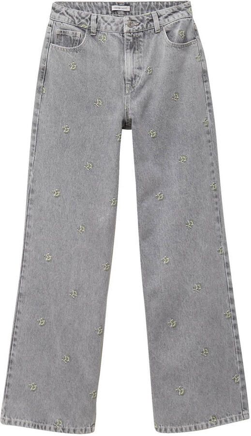 Cache wide leg jeans grijs - Foto 3