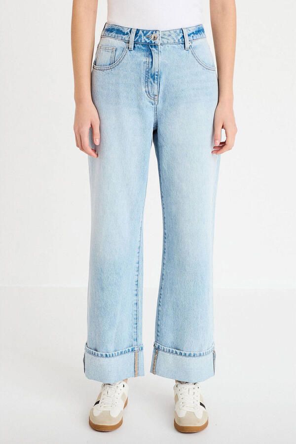 Cache wide leg jeans