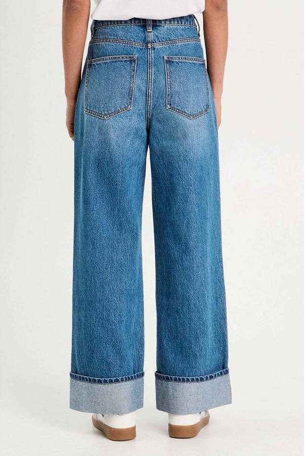 Cache wide leg jeans medium blue denim - Foto 3