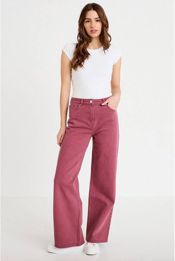 Cache wide leg jeans oudroze - Foto 3