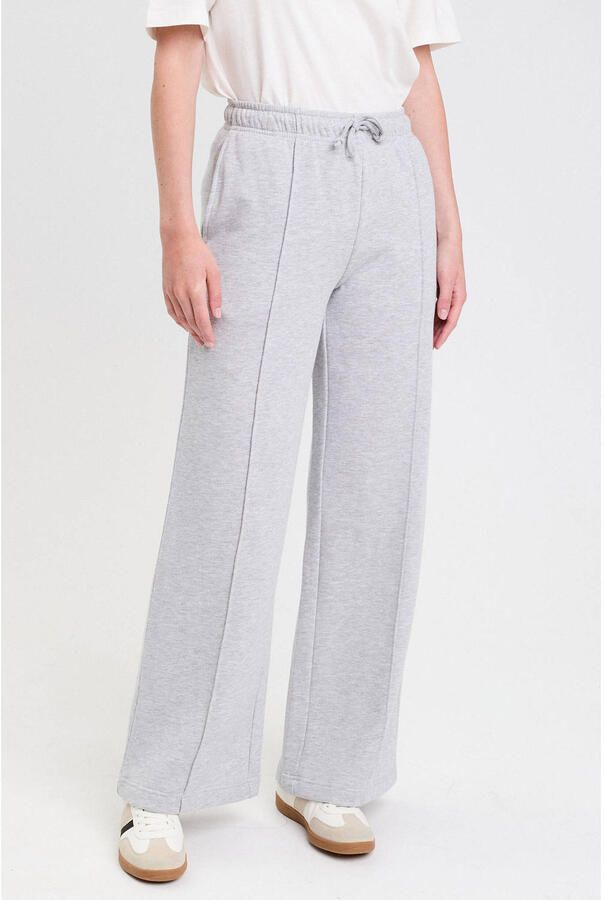Cache wide leg joggingbroek lichtgrijs