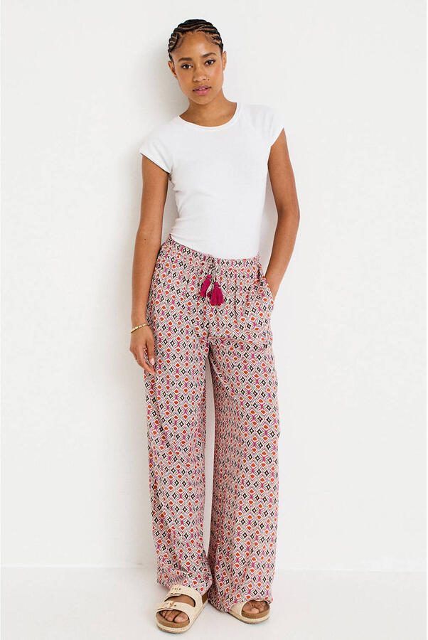 Cache wide leg regular waist broek multi - Foto 2