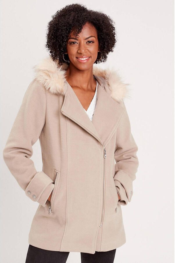 Cache winterjas beige