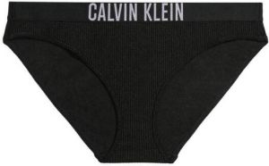 Calvin Klein bikinibroekje met ribstructuur zwart