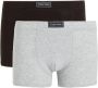 Calvin Klein boxershort set van 2 grijs melange zwart Jongens Stretchkatoen 140-146 - Thumbnail 1