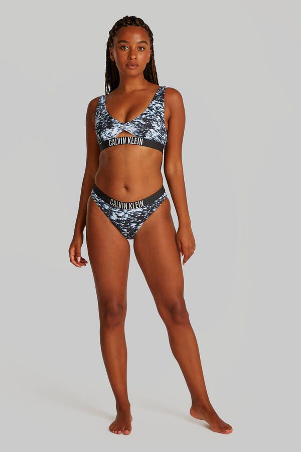 Calvin Klein bikinibroekje donkergrijs wit - Foto 2