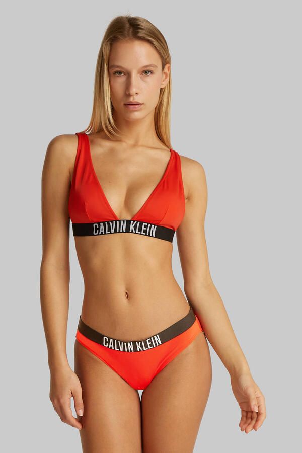 Calvin Klein Swimwear Bikinibroekje Bikini met een logo-opschrift