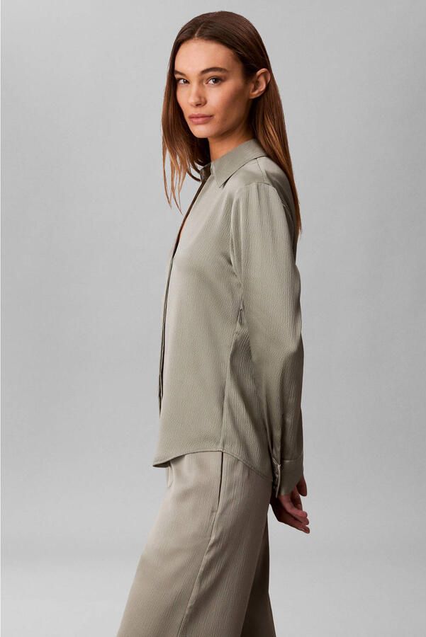 Calvin Klein Womenswear regular fit blouse met V-hals - Foto 2