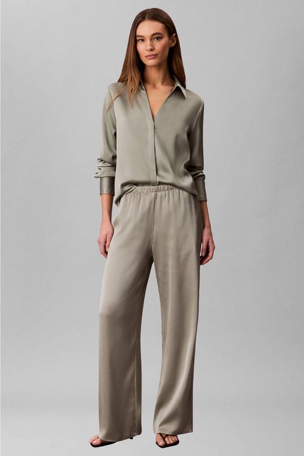 Calvin Klein Womenswear regular fit blouse met V-hals - Foto 3