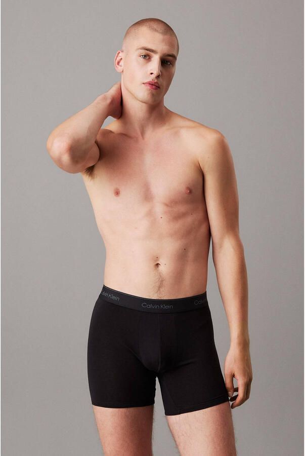 Calvin Klein Underwear Boxershort met elastische band met label in een set van 3 stuks - Foto 2