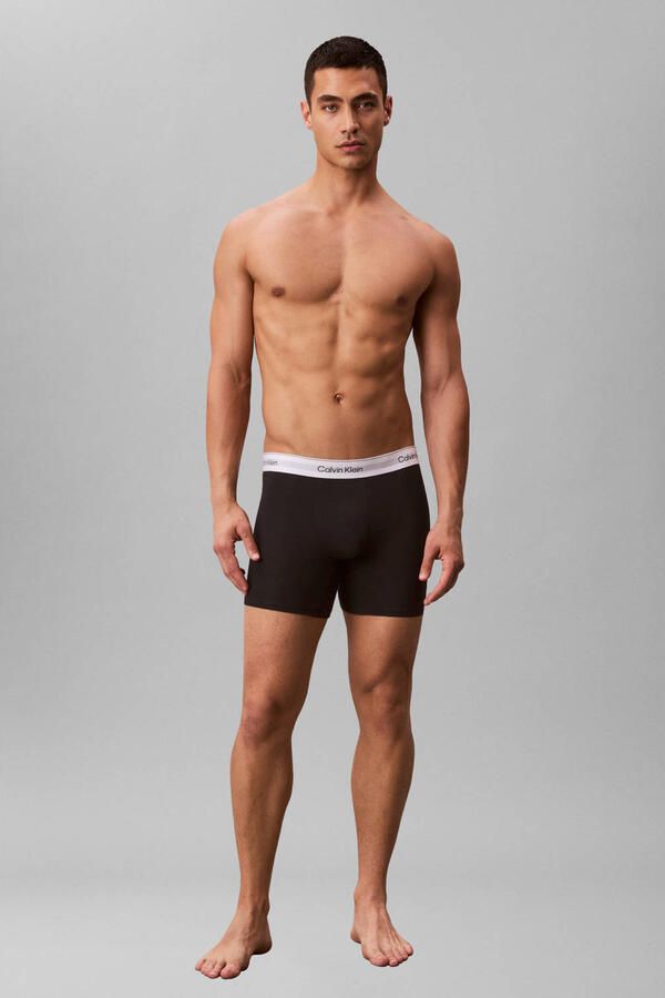 Calvin Klein Underwear Boxershort met elastische band met label in een set van 3 stuks - Foto 2