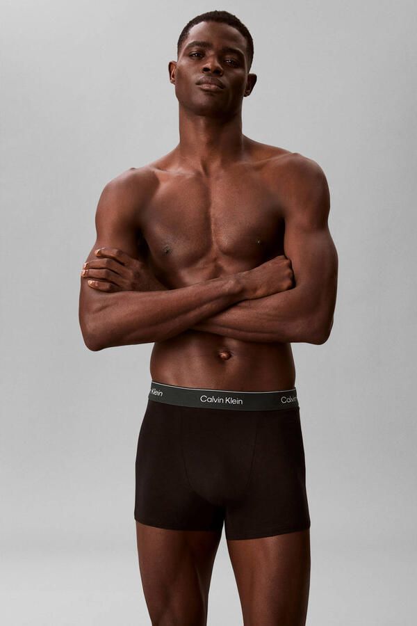 Calvin Klein Underwear regular fit trunks van katoenmix in set van 3