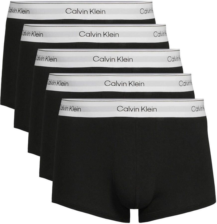 Calvin Klein Underwear Trunks met elastische band met label in set van 5