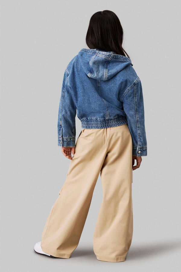 Calvin Klein Jeans Loose fit broek met plooien - Foto 2