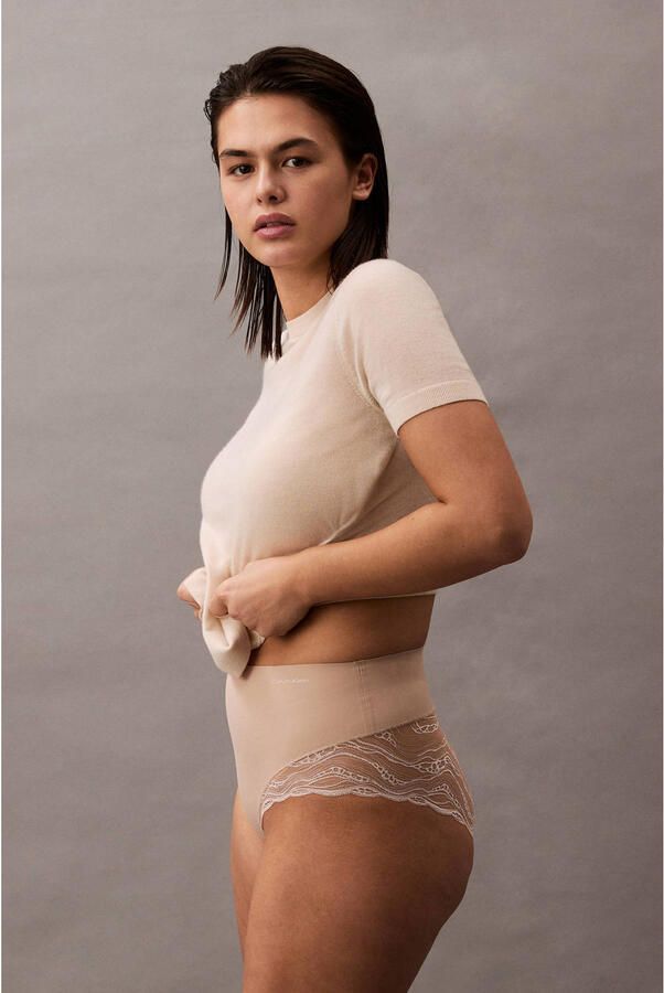 Calvin Klein corrigerende maxislip lichtbeige