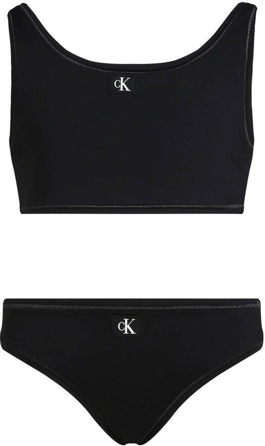 Calvin Klein crop bikini zwart