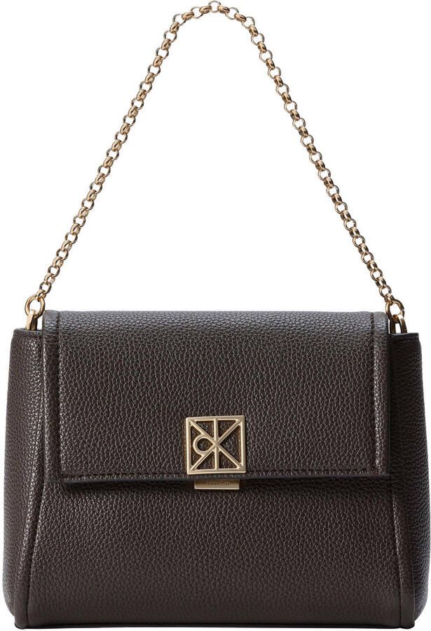 Calvin Klein crossbody tas Emblem donkerbruin