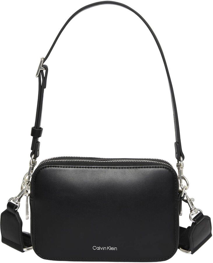 Calvin Klein crossbody tas Webbing zwart