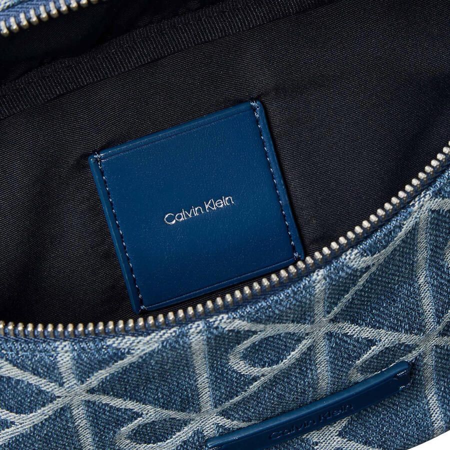 Calvin Klein denim heuptas met logoprint blauw - Foto 2