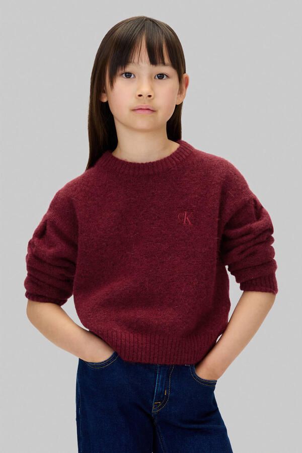 Calvin Klein Jeans Gebreide pullover met ribboorden - Foto 3