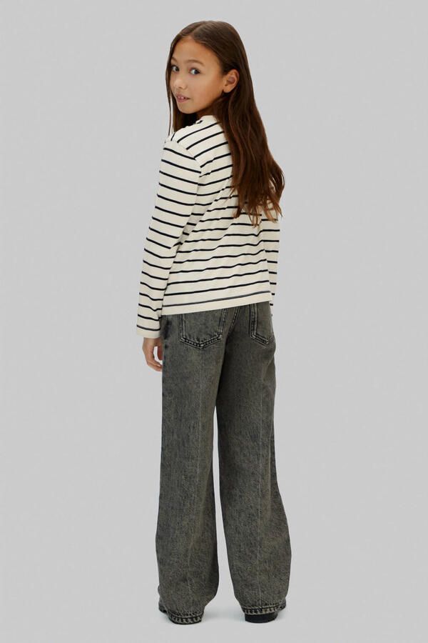Calvin Klein gestreepte longsleeve lichtgrijs - Foto 2