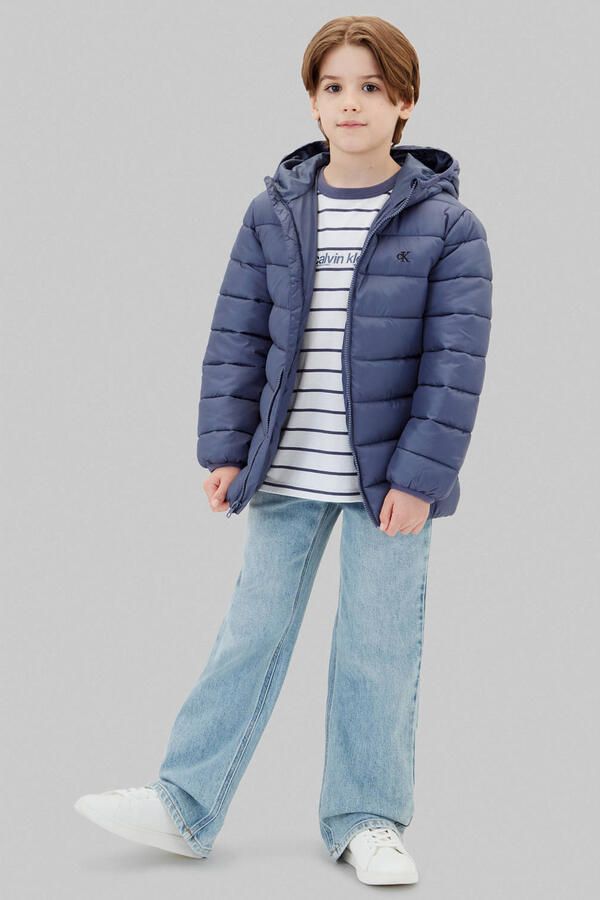 Calvin Klein gewatteerde winterjas blauw