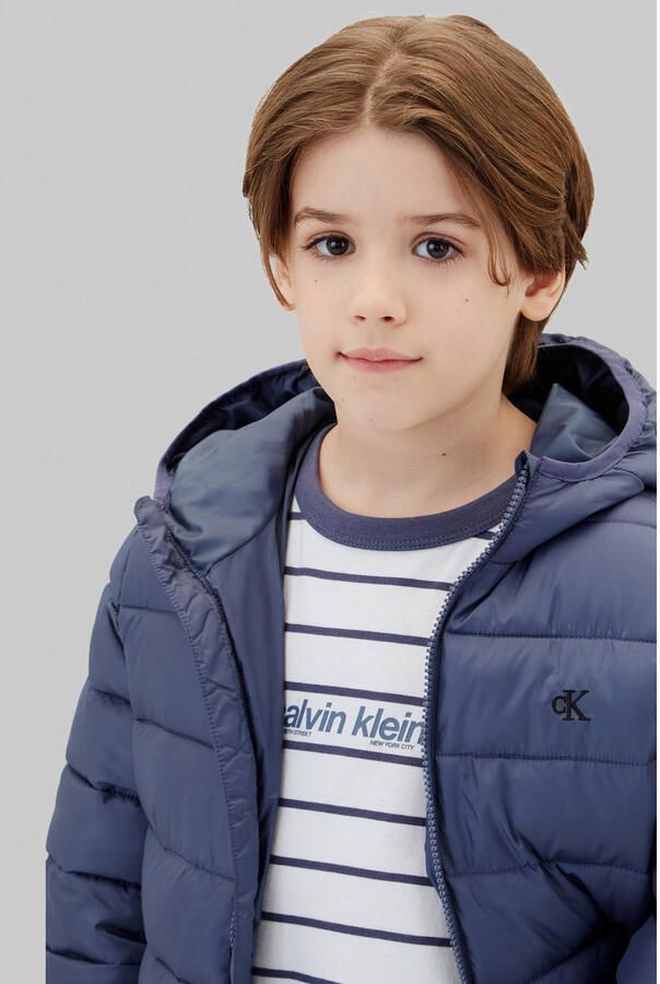 Calvin Klein gewatteerde winterjas blauw - Foto 2