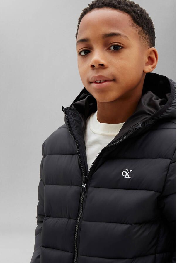 Calvin Klein gewatteerde winterjas zwart - Foto 2