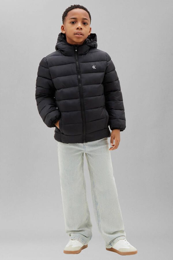 Calvin Klein gewatteerde winterjas zwart - Foto 3
