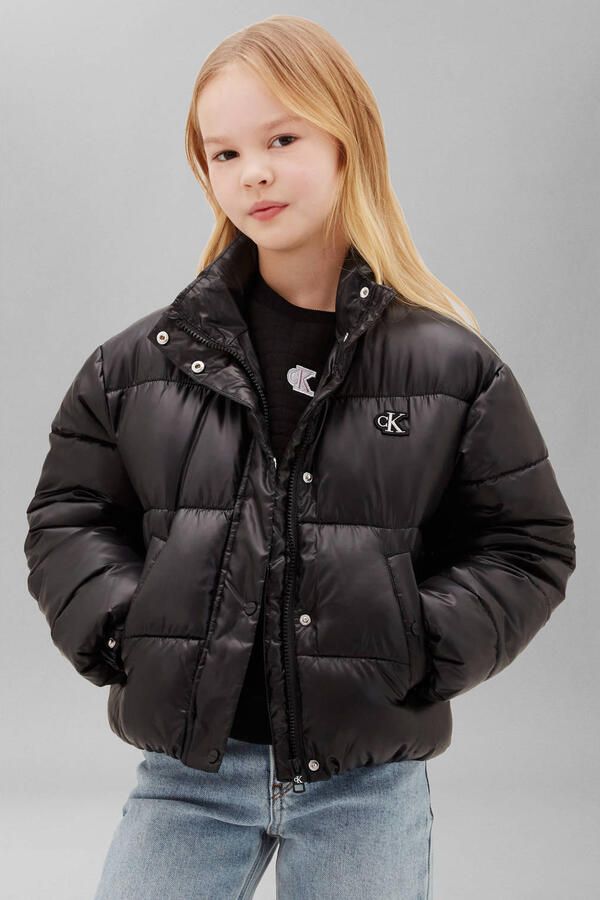 Calvin Klein gewatteerde winterjas zwart