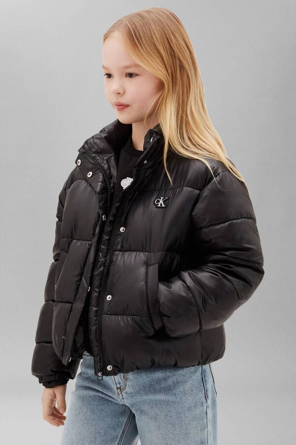 Calvin Klein gewatteerde winterjas zwart - Foto 3