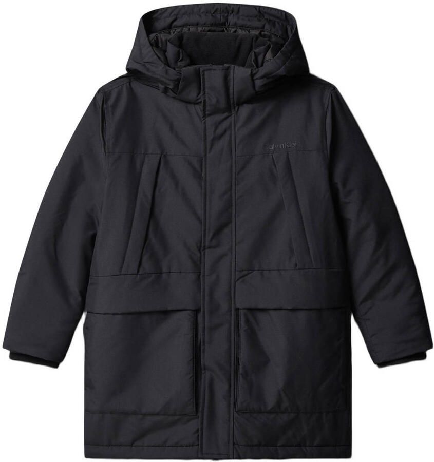 Calvin Klein gewatteerde winterparka zwart