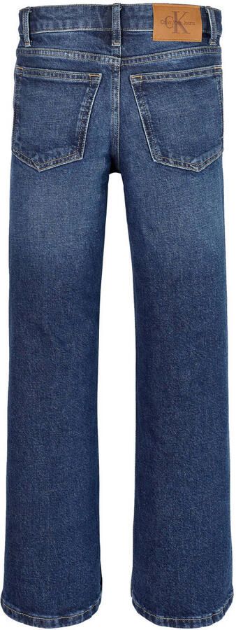 Calvin Klein high waist wide leg jeans dark blue denim