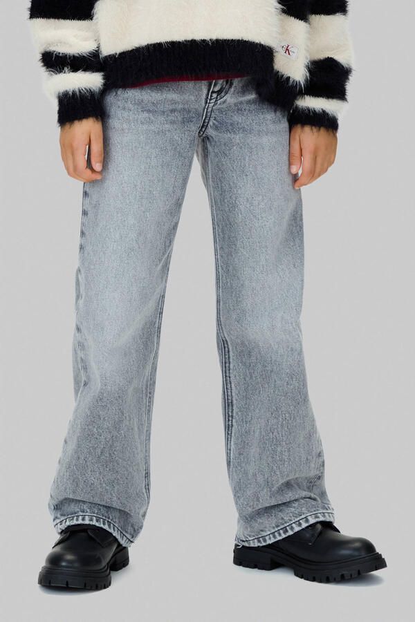 Calvin Klein high waist wide leg jeans grey denim