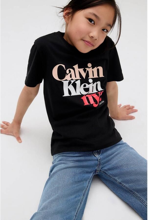 Calvin Klein Wijde jeans HR WIDE LEG AUTHENTIC BLUE DENIM voor kinderen tot 16 jaar met wijde pijpen - Foto 2