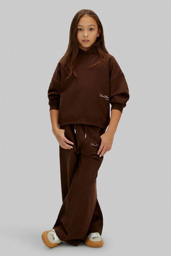 Calvin Klein hoodie donkerbruin - Foto 3