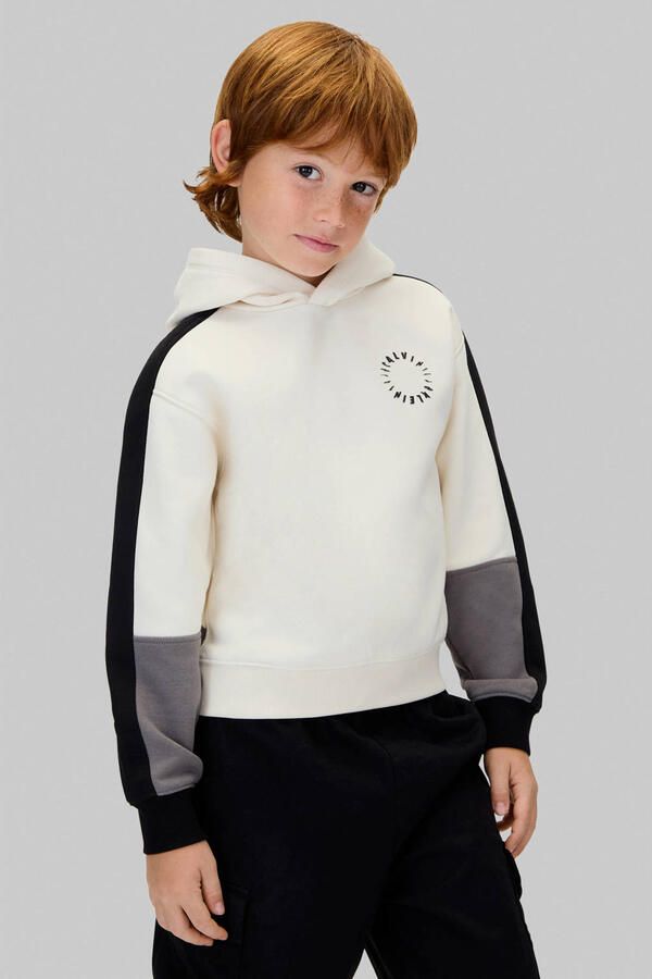 Calvin Klein Jeans Sweater Brushed Fleece Clr Block Hoodi - Foto 2