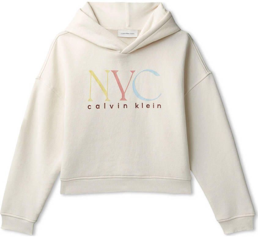 Calvin Klein Jeans Regular fit hoodie met logoprint model 'Fleece' - Foto 2