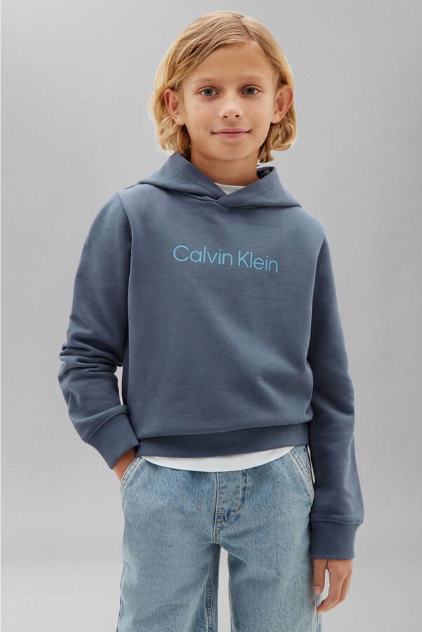 Calvin Klein hoodie met logo blauw