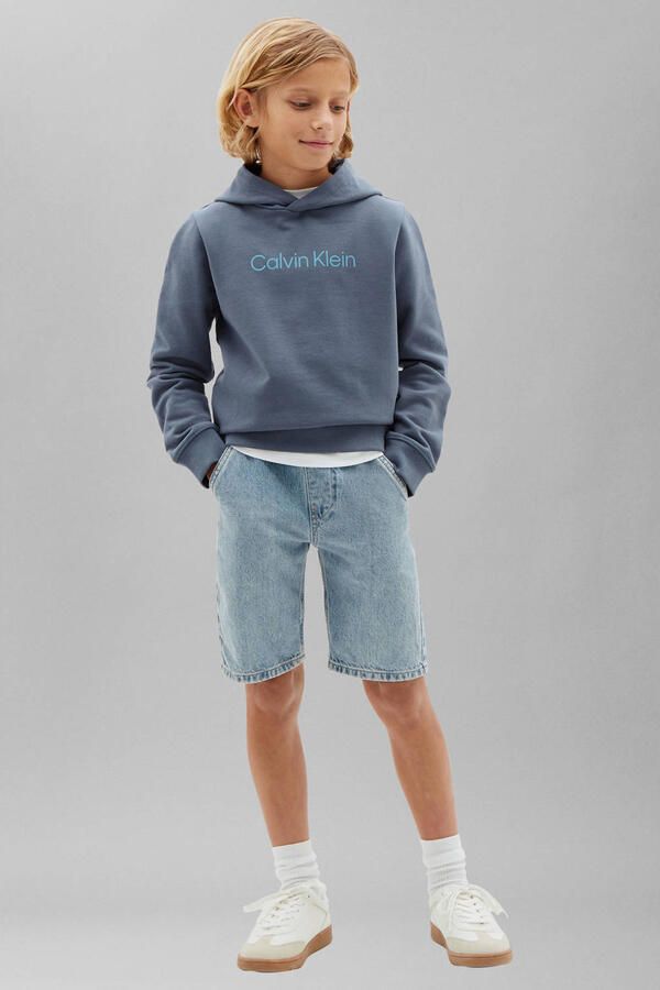 Calvin Klein hoodie met logo blauw - Foto 3