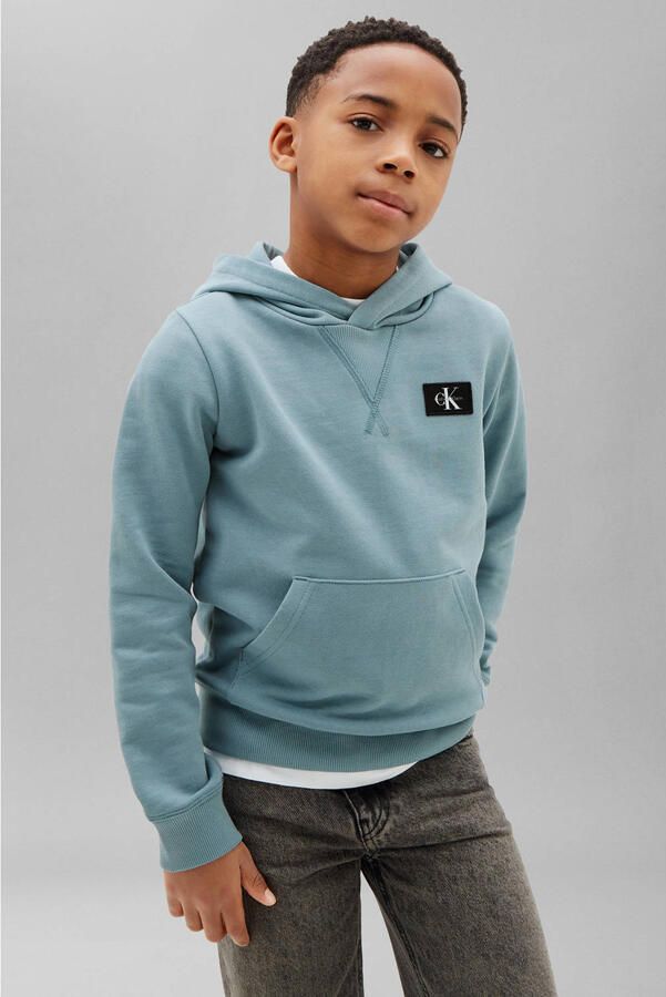 Calvin Klein hoodie met logo blauw