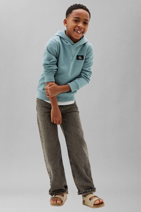 Calvin Klein hoodie met logo blauw - Foto 3