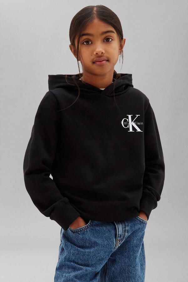 Calvin Klein hoodie met logo zwart