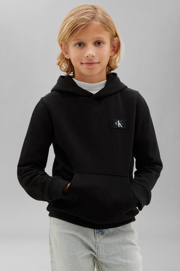 Calvin Klein hoodie met logo zwart