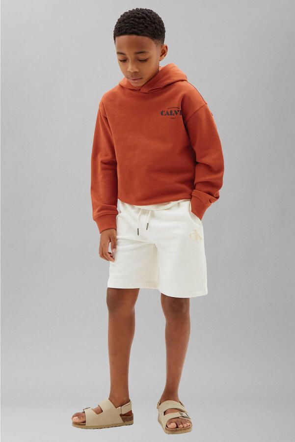 Calvin Klein hoodie met print oranje - Foto 2