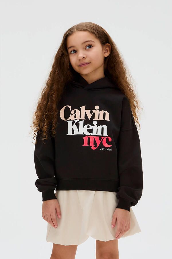 Calvin Klein Hoodie PEARL SIGNATURE TERRY HOODIE voor kinderen tot 16 jaar met grote print - Foto 2
