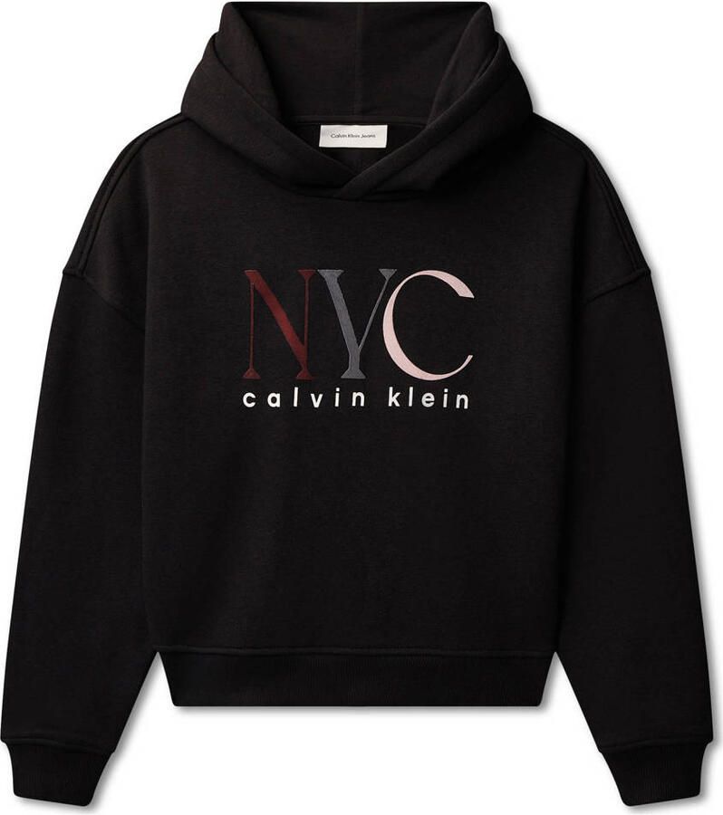 Calvin Klein Jeans Regular fit hoodie met logoprint model 'Fleece' - Foto 1