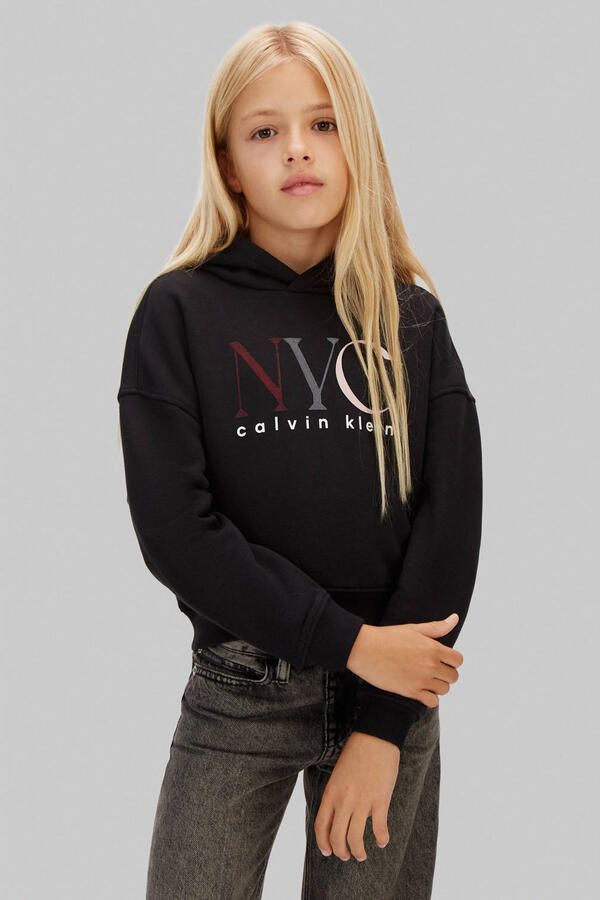 Calvin Klein Jeans Regular fit hoodie met logoprint model 'Fleece' - Foto 3