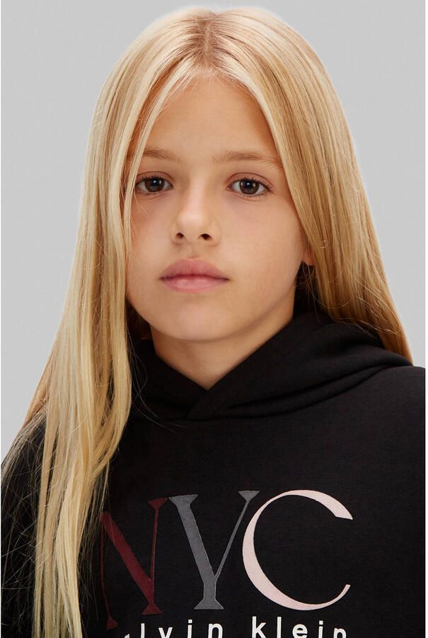 Calvin Klein Jeans Regular fit hoodie met logoprint model 'Fleece' - Foto 2