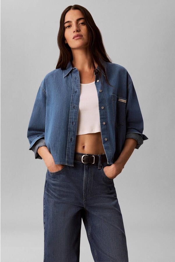 CALVIN KLEIN JEANS blouse mediumblauw